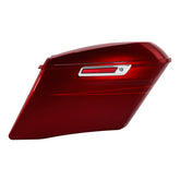 HR3 Velocity Red Sunglo CVO Stretched Saddlebags For 14-23 Harley Touring